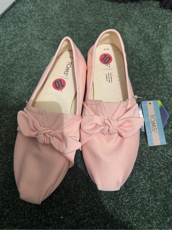 Toms Shoes - TOMS Blush Pink Knot Slip-On Flats